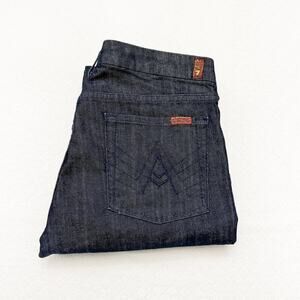 7 For All Mankind A Pocket Dark Wash Denim Jeans Size 32